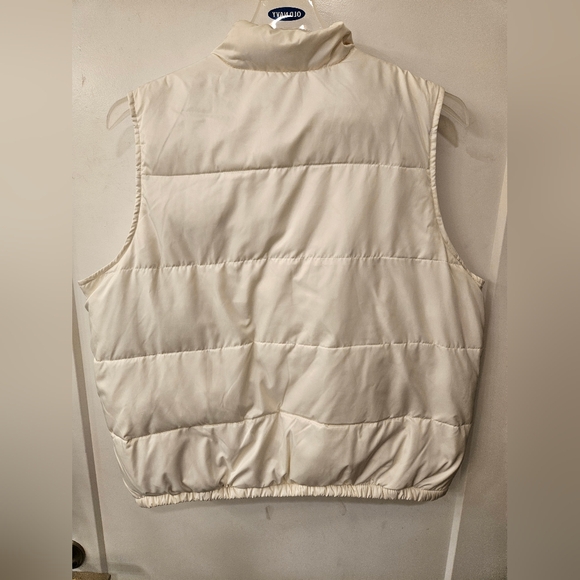 NWT - Down & Waterfowl Filled Old Navy White Vest - Size XXL- Microfleece - Picture 11 of 11